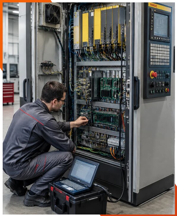 Ремонт систем ЧПУ FANUC промышленных станков в Кисловодске